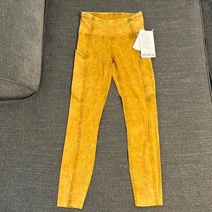 To Dye For Yellow Lululemon Leggings